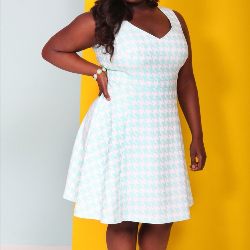 Christian Siriano Houndstooth Dress